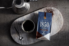 1850 Black Gold Dark Roast Ground Coffee, 12 oz