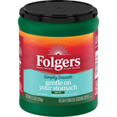 Folgers Simply Smooth Decaf Coffee, 11.5 Ounce