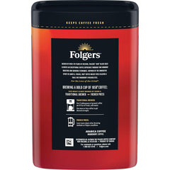Folgers 1850 Black Gold Dark Roast Ground Coffee, 12 Ounce (Pack of 6)