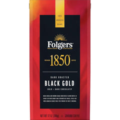 1850 Black Gold Dark Roast Ground Coffee, 12 oz