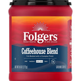 Folgers Coffeehouse Blend Ground Coffee, Medium-Dark Roast, 9.6 Ounces
