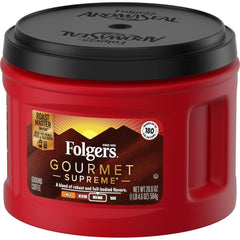 Folgers Gourmet Supreme Medium Dark Roast Ground Coffee, 20.6 Ounces (Pack of 3)
