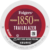 1850 Coffee Trailblazer Medium Dark Roast Coffee, 96 K Cups for Keurig Coffee Makers, Medium Roast, 96Count