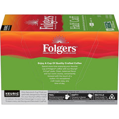 Folgers Half Caff Coffee, Medium Roast, Keurig K-Cup Pods, 10 Count