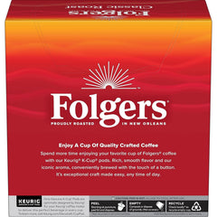 Folgers Classic Roast, Medium Roast Coffee, Keurig K-Cup Pods, 32 Count Boxes (Pack of 4)
