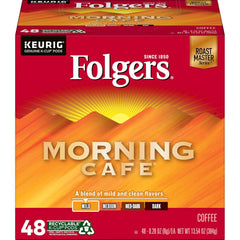 Folgers Morning Café Mild Roast Coffee, 192 Keurig K-Cup Pods
