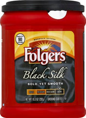 Folgers Black Silk Coffee, 10.3 oz