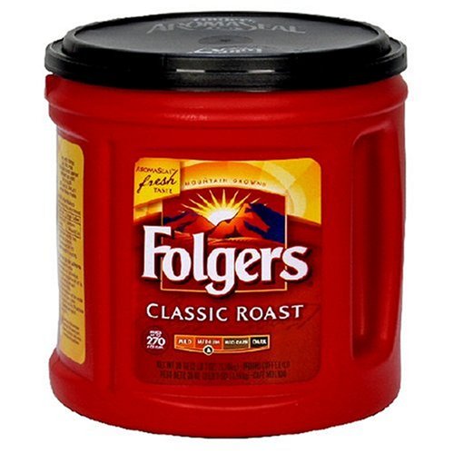 Folgers Classic Roast Coffee, Medium Roast Ground Coffee, 39 Ounces