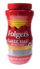Folgers Coffee Classic Roast 100% Pure Instant 16oz (Pack of 2)