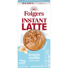 Folgers French Vanilla Flavored Instant Latte, 4.2 Ounce