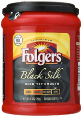 Folgers Black Silk Coffee, 10.3 oz