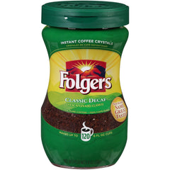 Folgers Folgers House Blend Medium Roast Ground Coffee, Decaf Instant, 10.3 Oz