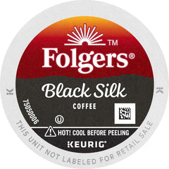 Folgers Black Silk Dark Roast Coffee, 12 Keurig K-Cup Pods (Pack of 2)