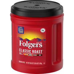 Folgers Classic Roast Medium Roast Ground Coffee, 38.4 Ounces