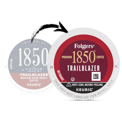 1850 Coffee Trailblazer Medium Dark Roast Coffee, 96 K Cups for Keurig Coffee Makers, Medium Roast, 96Count
