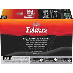 Folgers Black Silk Dark Roast Coffee, 12 Keurig K-Cup Pods (Pack of 2)