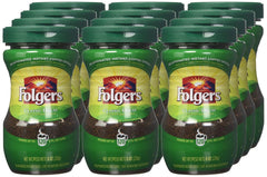 Folgers Classic Decaf Instant Coffee 8 oz (Pack of 12)