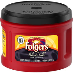 Folgers Black Silk, Dark Roast Ground Coffee