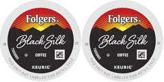 Folgers Black Silk Dark Roast Coffee, 12 Keurig K-Cup Pods (Pack of 2)