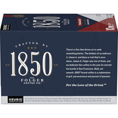1850 by Folgers Trailblazer Medium Dark Roast Coffee, 10 Keurig K-Cup Pods (Pack of 3)